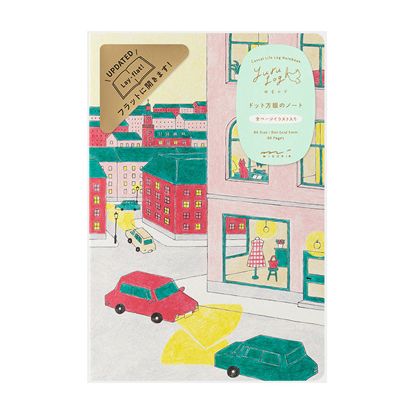 Yuru Log is a notebook series that allows anyone to easily keep a record of their daily lives in a "loose and fun" way. Yuru means Relax and Log stand for Record. It is perfect for people who want to enjoy recording their daily lives while decorating their notebooks or diaries but are not good at layout or drawing, or for beginners who are interested but find it difficult to get started.
The "Lifestyle Pattern" is a design created by illustrator Rie Koizumi, known for her casual, gentle touch drawn with co