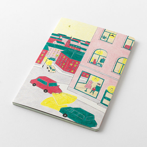 Yuru Log is a notebook series that allows anyone to easily keep a record of their daily lives in a "loose and fun" way. Yuru means Relax and Log stand for Record. It is perfect for people who want to enjoy recording their daily lives while decorating their notebooks or diaries but are not good at layout or drawing, or for beginners who are interested but find it difficult to get started.
The "Lifestyle Pattern" is a design created by illustrator Rie Koizumi, known for her casual, gentle touch drawn with co