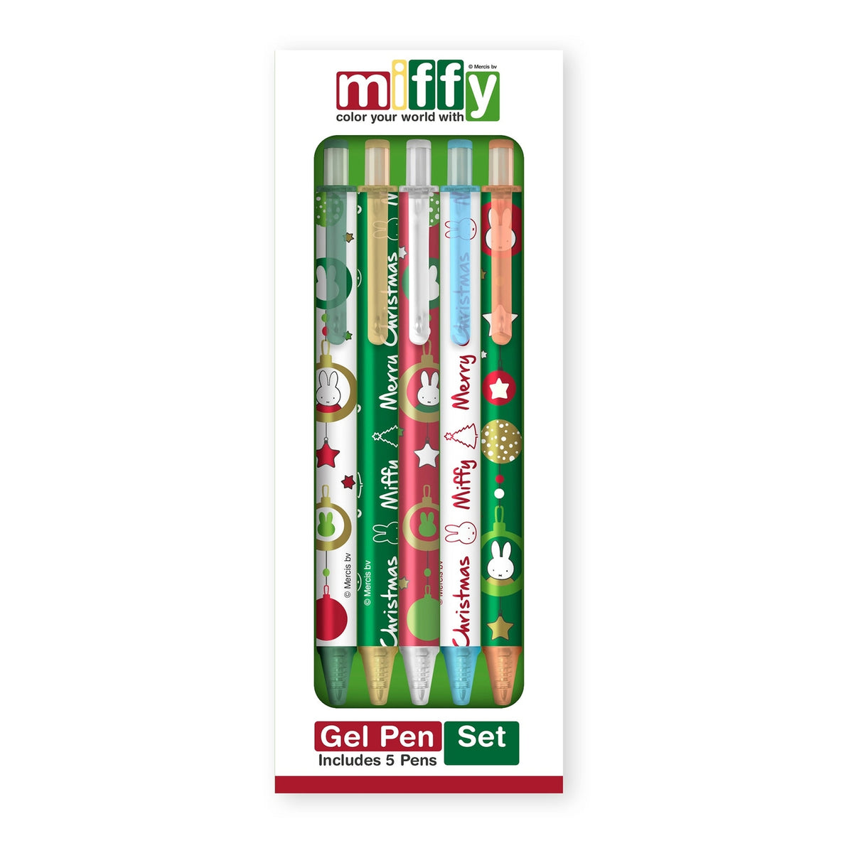 Miffy Deck the Tree Gel Pen Set