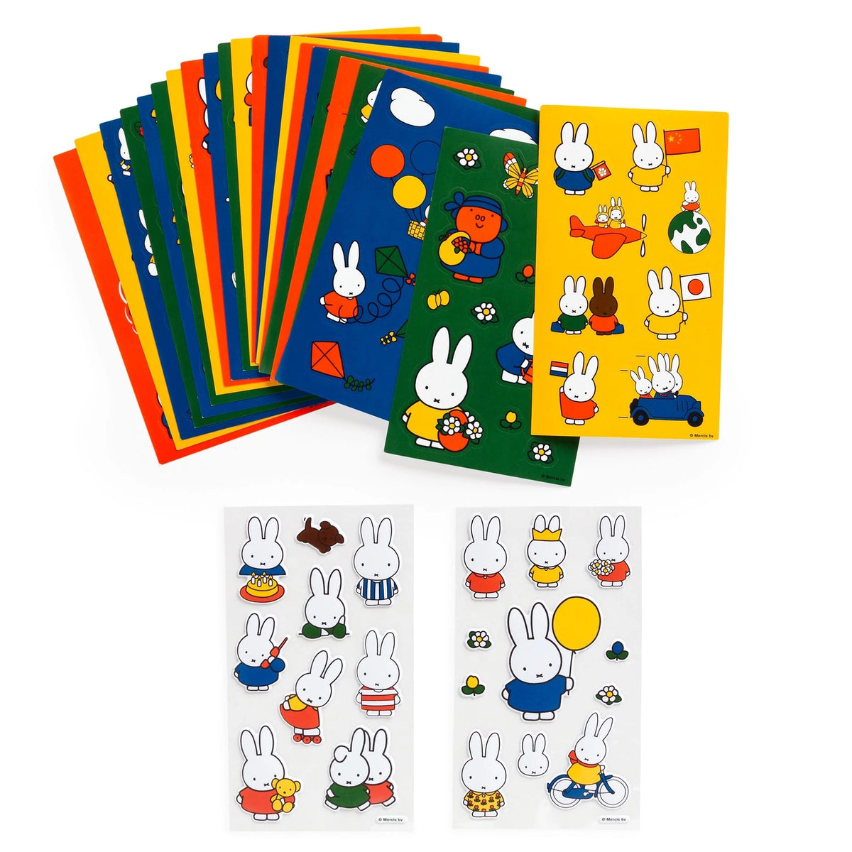 Discover the charm of Miffy, Dick Bruna's iconic character beloved by generations worldwide. Created in 1955 from bedtime stories told during a vacation in the Netherlands, Miffy has become a global icon. This sticker tin brings Miffy to life! Customize just about anything with these nostalgic stickers of everyone's favorite childhood bunny. This sticker tin comes with 24 sheets and 225+ stickers, and is perfect for decorating, collecting, and celebrating a character who has inspired joy and imagination fo