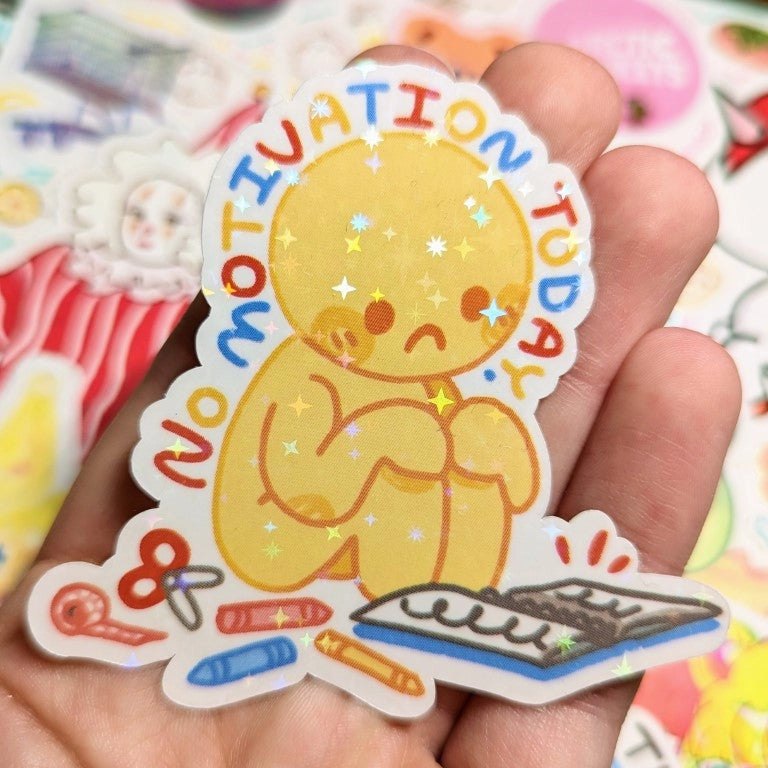 These art block-inspired sparkle stickers are perfect for decorating your sketchbook cover, laptop, phone case, skateboard, and more!