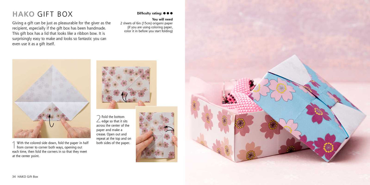 Featuring a 64-page book, plus 250 sheets of origami paper, try this collection of 15 origami models designed for mindfulness practice.
The therapeutic effects of origami are well known in Japan and by focussing on the experience of creating beautiful paper flowers, objects, animals, and more, this collection of 15 projects will guide you on a path to connectedness, awareness, and improved physical and emotional health.