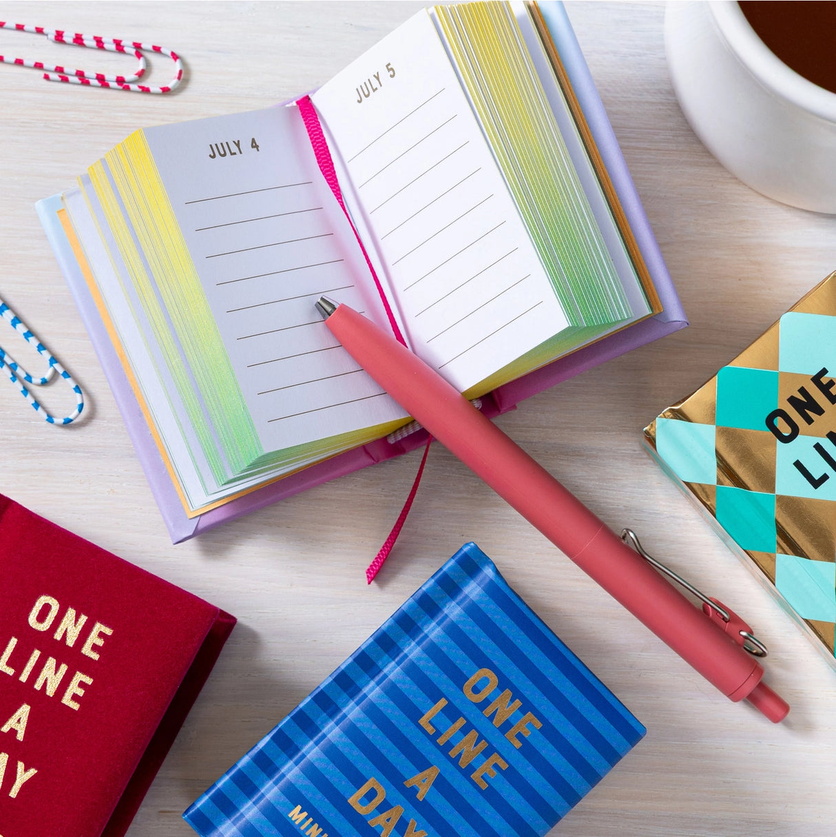 Product description
Capture life’s moments big and small in this charmingly compact one-year memory book from the bestselling One Line a Day series.
This keepsake mini memory book invites you to record a single line once a day over the course of a year. Adorable and perfectly sized to fit in a backpack or pocket, or tuck into a display of favorite collectibles, this journal takes just a moment to fill in but collects a year’s worth of memories. More than a daily diary, this is a uniquely rewarding, screen-