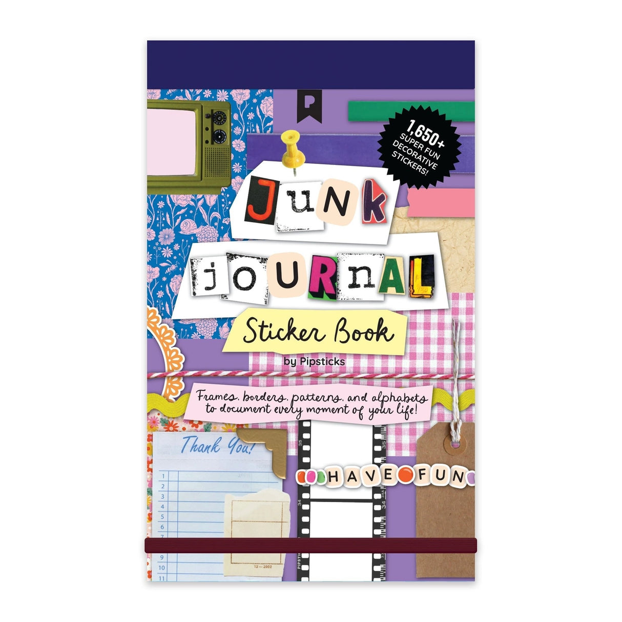 This pretty, Mix & Match Junk Journal Sticker Book is just the thing to keep your to-do list in order, jot down brilliant ideas or doodle during your next conference call!
Measures 6.25" x 8.5" with 75 tear off pages.
