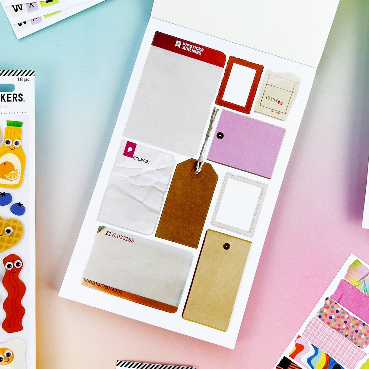 This pretty, Mix & Match Junk Journal Sticker Book is just the thing to keep your to-do list in order, jot down brilliant ideas or doodle during your next conference call!
Measures 6.25" x 8.5" with 75 tear off pages.