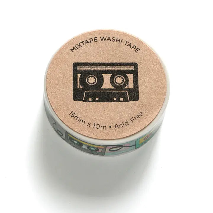 Pattern of retro cassette tapes.
Each roll is 15mm X 10m
Acid-free
Original Smarty Pants design
Individually shrink wrapped
Kraft label on top displays pattern of tape
White label on bottom with product information