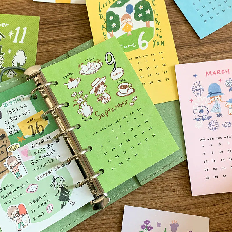 Bring a burst of creativity to your planner, journal, or everyday notes throughout the year with these page dividers from Molinta. Each pack includes 12 sheets in order for you to dedicate a slot to every month in your planner!