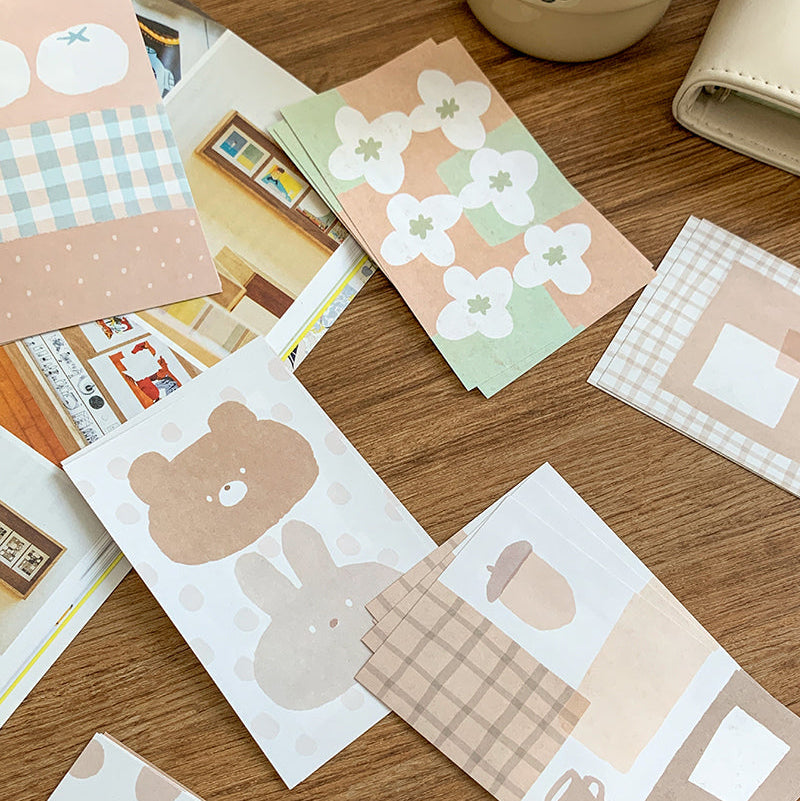 Molinta - Almond Chestnut Brown M5 Memo Sheets
Enjoy these cute memo sheets with 6 different patterns front and back! 4 pages of each pattern.
Specifications: 67mmx105mm
Material: 120g cotton paper
Number of pages: 24