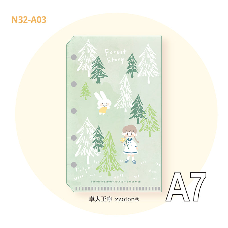 Molinta - Forest A7 Loose Leaf Storage Folder
Store all your little vinyl stickers, sticker flakes, memo sheets, and scraps used for journaling in this folder and retrieve it whenever you need conveniently in your binder!
Specifications: 80mmx125mm
Material: Cast PP