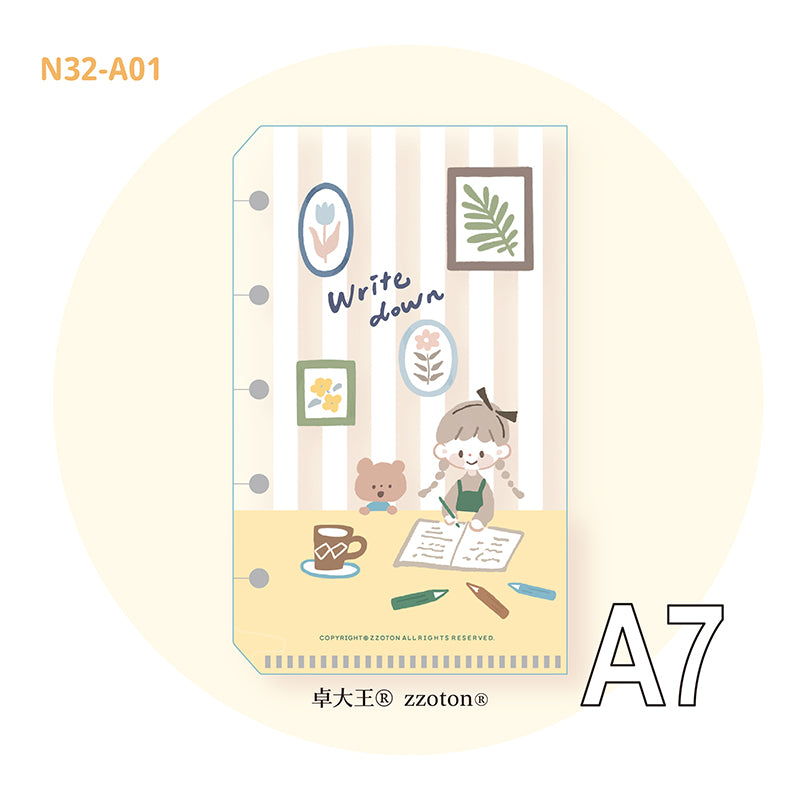 Molinta - Makes a Notebook A7 Loose Leaf Storage Folder
Store all your little vinyl stickers, sticker flakes, memo sheets, and scraps used for journaling in this folder and retrieve it whenever you need conveniently in your binder!
Specifications: 80mmx125mm
Material: Cast PP