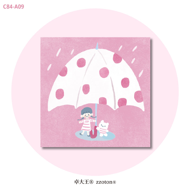 Molinta - Rainy Day Sticky Notes
Take notes or decorate your planner with this cute sticky note set!
50mm x 50mm
120g white kraft paper
50 pages