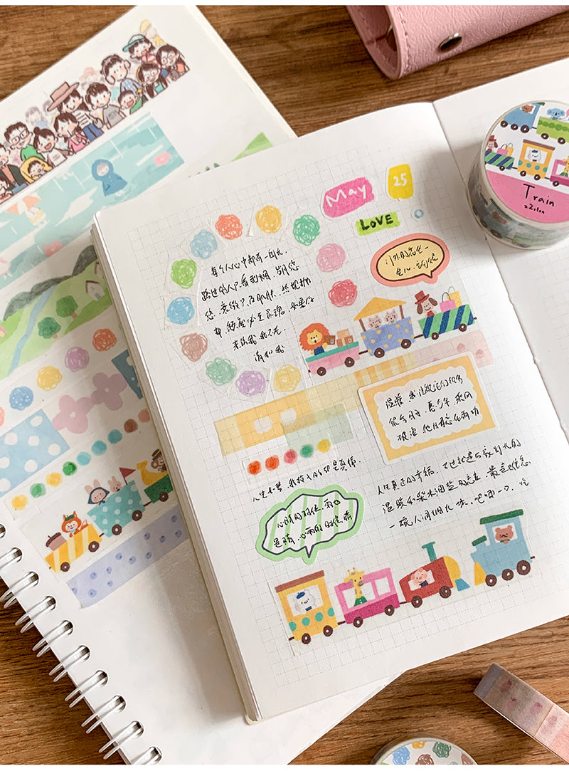 Molinta - Wool Ball Washi Tape Swatches Spread