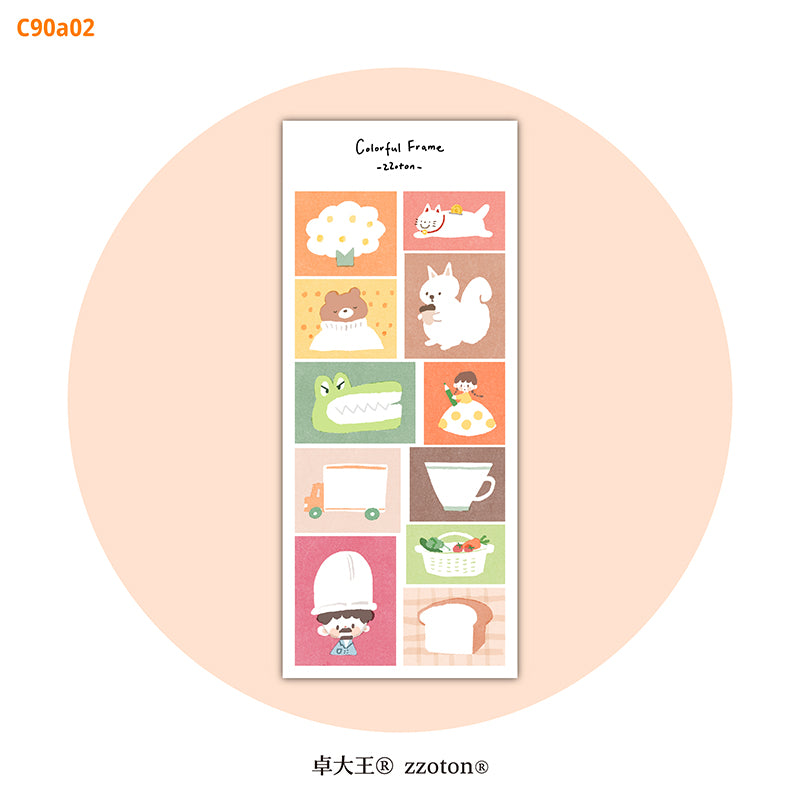 Molinta Sticker Sheet - Colorful Frames
A bright and charming way to frame your memories, decorate your planner, and add personality to any creative project. With two sheets included, you get plenty of playful frames to mix, match, and enjoy.
80x170mm
Material: Writing Paper
Includes 2 sticker sheets
