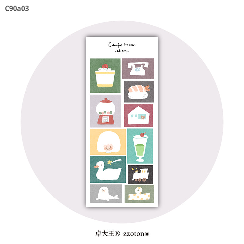 Molinta Sticker Sheet - Colorful Frames
A bright and charming way to frame your memories, decorate your planner, and add personality to any creative project. With two sheets included, you get plenty of playful frames to mix, match, and enjoy.
80x170mm
Material: Writing Paper
Includes 2 sticker sheets