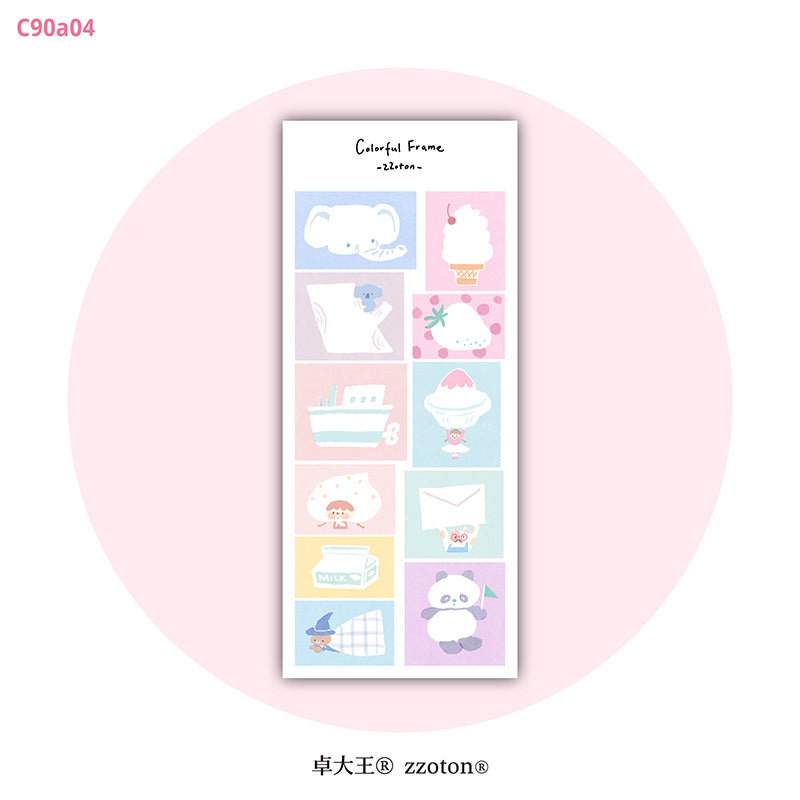Molinta Sticker Sheet - Colorful Frames
A bright and charming way to frame your memories, decorate your planner, and add personality to any creative project. With two sheets included, you get plenty of playful frames to mix, match, and enjoy.
80x170mm
Material: Writing Paper
Includes 2 sticker sheets