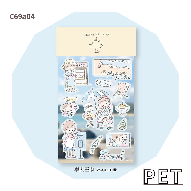 Molinta Sticker Sheet - Seaside Memories
Featuring adorable illustrations in Molinta’s signature whimsical style, these stickers are perfect for decorating planners, journals, scrapbooks, and happy mail.
105x148mm
Material: PVC or PET
Includes 1 sticker sheet
