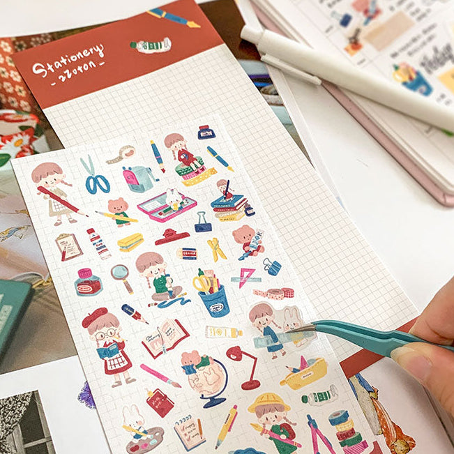 Molinta Sticker Sheet - Stationery
Celebrate your love for stationery with this charming Molinta sticker sheet. Featuring adorable illustrations in Molinta’s signature whimsical style, these stickers are perfect for decorating planners, journals, scrapbooks, and happy mail.
90x158mm
Material: Writing Paper
Includes 1 sticker sheet