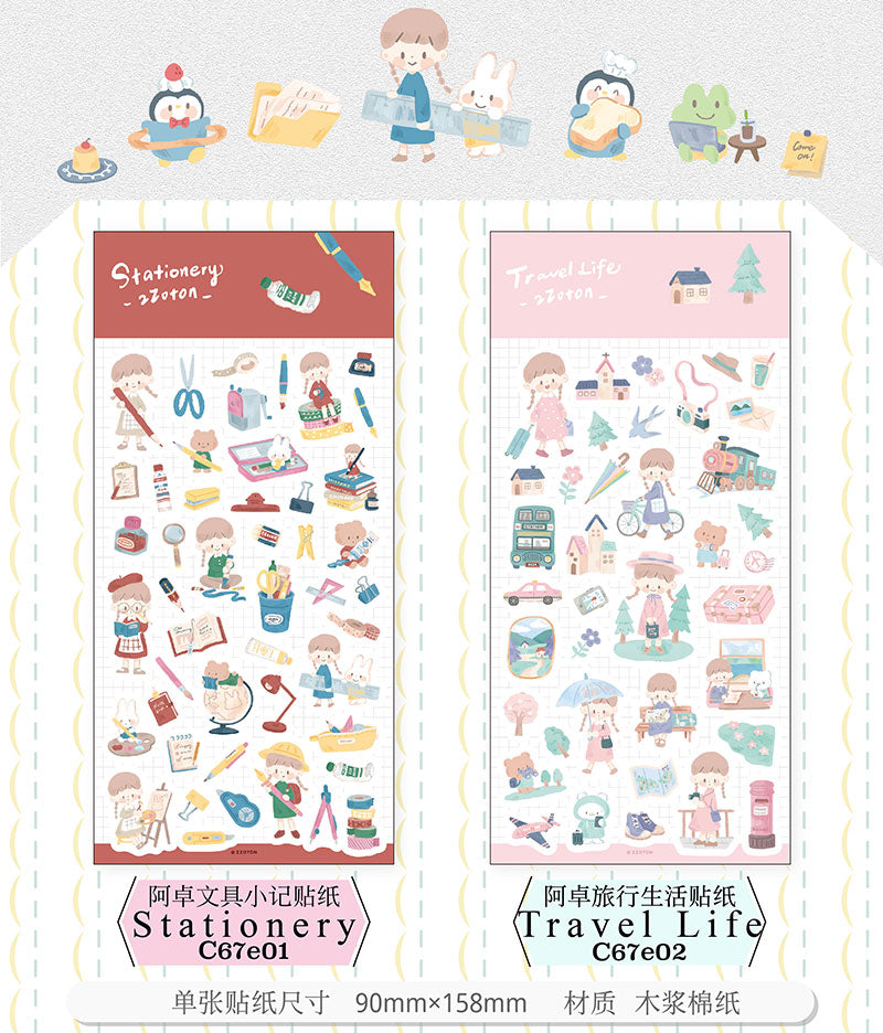 Molinta Sticker Sheet - Stationery
Celebrate your love for stationery with this charming Molinta sticker sheet. Featuring adorable illustrations in Molinta’s signature whimsical style, these stickers are perfect for decorating planners, journals, scrapbooks, and happy mail.
90x158mm
Material: Writing Paper
Includes 1 sticker sheet