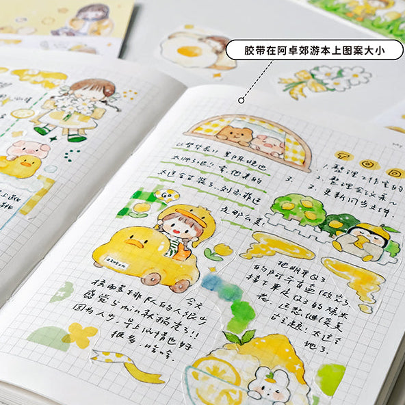 Molinta Sticker Sheet - Yellow
Celebrate your love for all things yellow with this charming Molinta sticker sheet. Featuring adorable illustrations in Molinta’s signature whimsical style, these stickers are perfect for decorating planners, journals, scrapbooks, and happy mail.
105x148mm
Material: Japanese Paper
Includes 1 sticker sheet