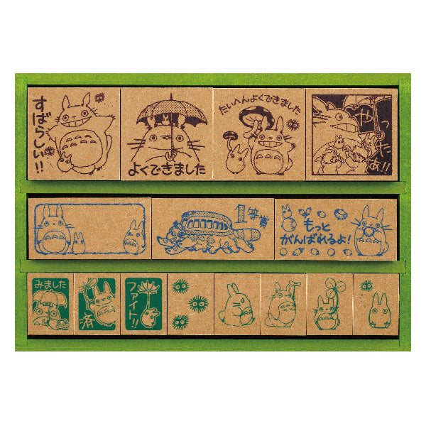 Juego de sellos DX con sellos de madera de recompensa de Mi vecino Totoro