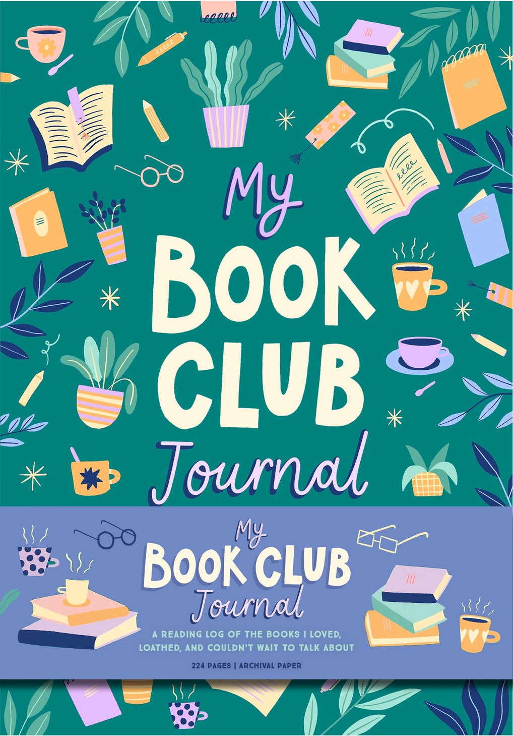 For book clubbers and solo bookworms alike, My Book Club Journal is a place to keep all your thoughts and feelings about your recent book club reads with guided prompts and space to record of your reflections.
Dedicated sections for notes on characters, plot, general thoughts, and discussion recap make it easy for readers to reference previous book selections. With an index of reading lists, go-to prompts for discussion, and tips for starting (and continuing) your own club, My Book Club Journal provides a