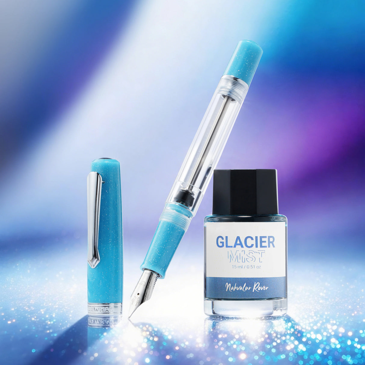 Glacier Mist is a cool, airy blue inspired by the quiet clarity of Powder Blue. Light in tone yet full of presence, it brings a clean, refreshing feel to the page that works beautifully for journaling, notes, and everyday writing.