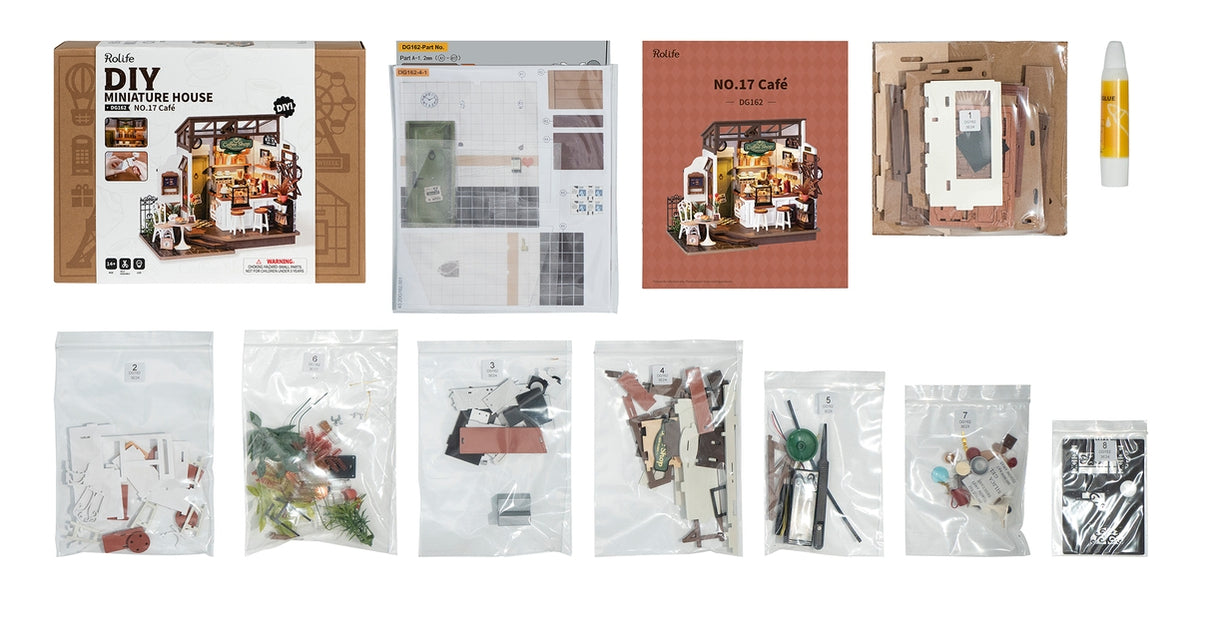 Kit de casa en miniatura para hacer tú mismo el café nº 17