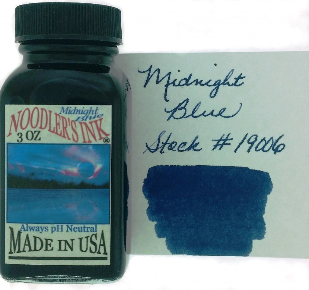 Noodler’s 3oz bottles are filled to the brim with vibrant, high-quality fountain pen ink made in the USA. Each bottle offers exceptional value and a huge range of colors—from classic blues to imaginative limited editions—crafted for writers who love creativity and expression.
3oz Bottle
Archival Ink
Forge Resistant
Water Resistant