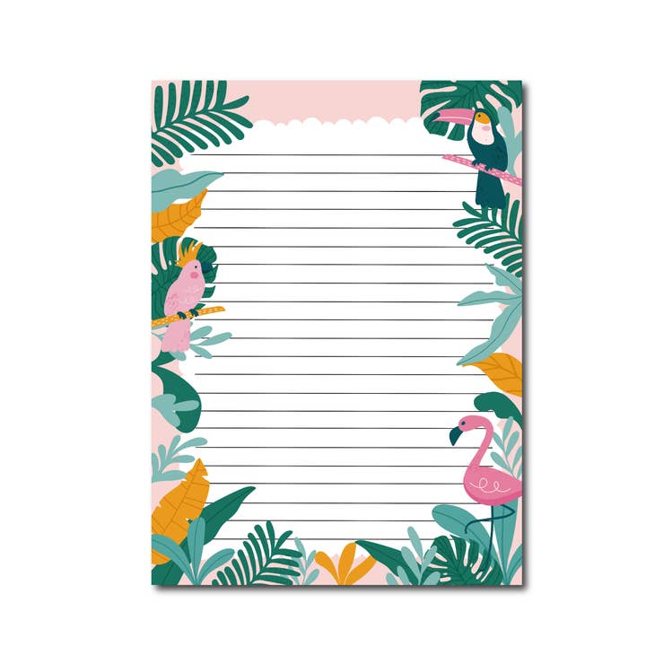 Libreta de notas de verano tropical A5