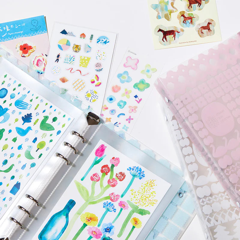 OTONA Sticker File Pocket Refills for Cards A5 (6-hole)