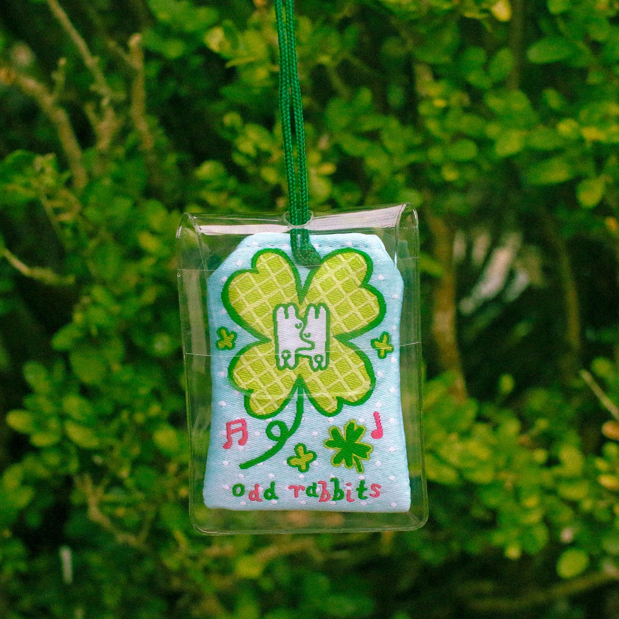 2x2.5 omamori charm with a 8 inch string.
An omamori is a Japanese charm that provides protection and luck!