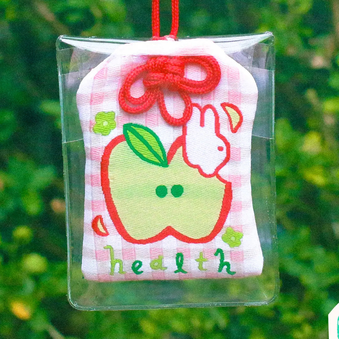 2x2.5 omamori charm with a 8 inch string.
An omamori is a Japanese charm that provides protection and luck!