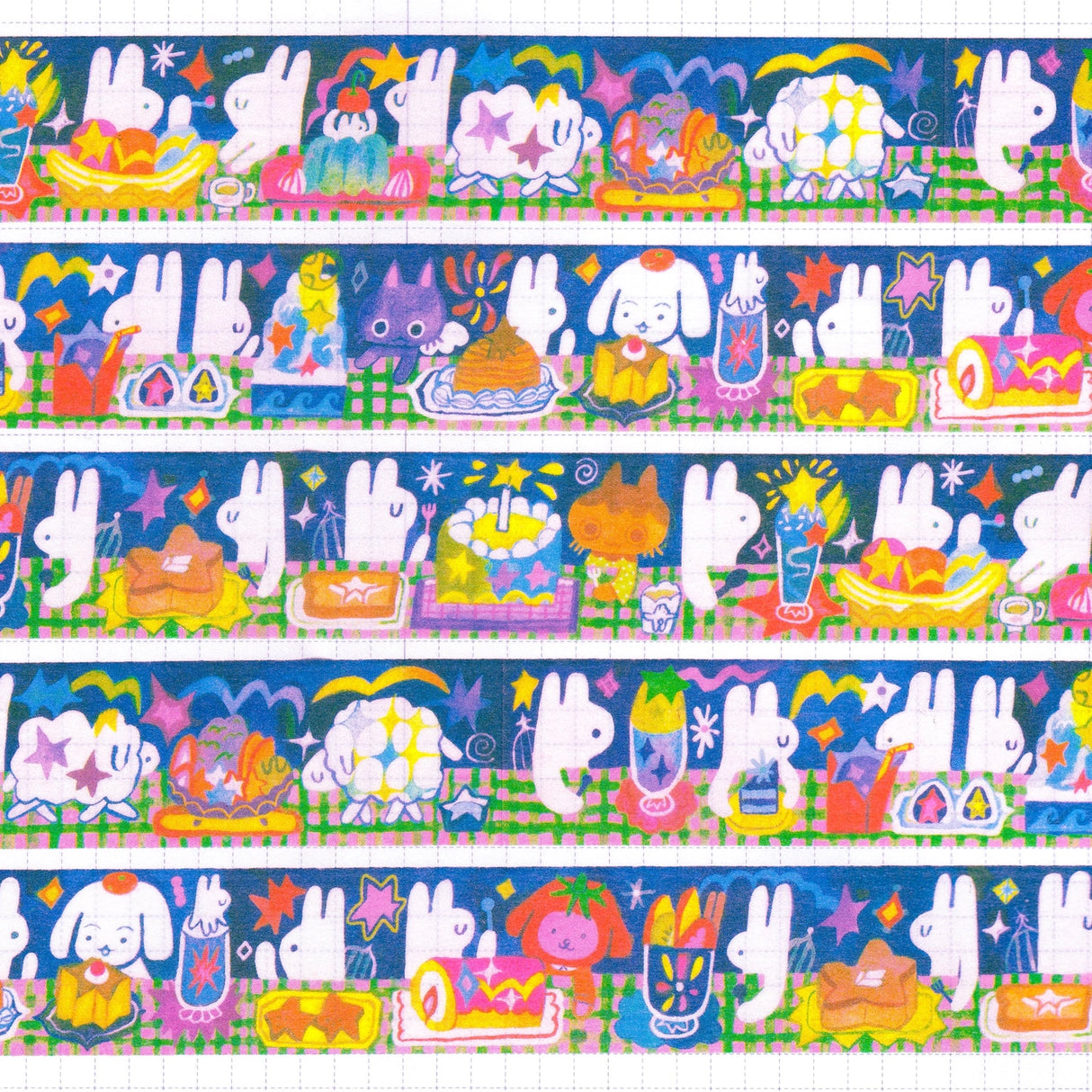 Odd Rabbits - Cosmic Cafe Washi Tape
20mm x 10m washi tape.
Great for journaling, scrapbooking and sending letters! 