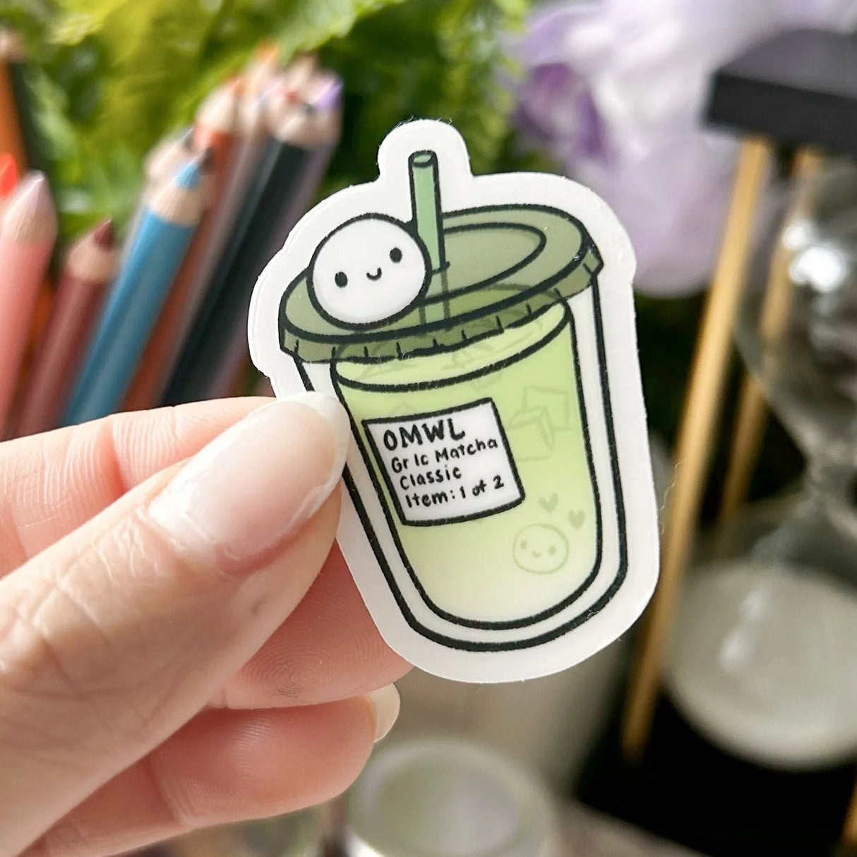 Iced Matcha Vinyl Sticker