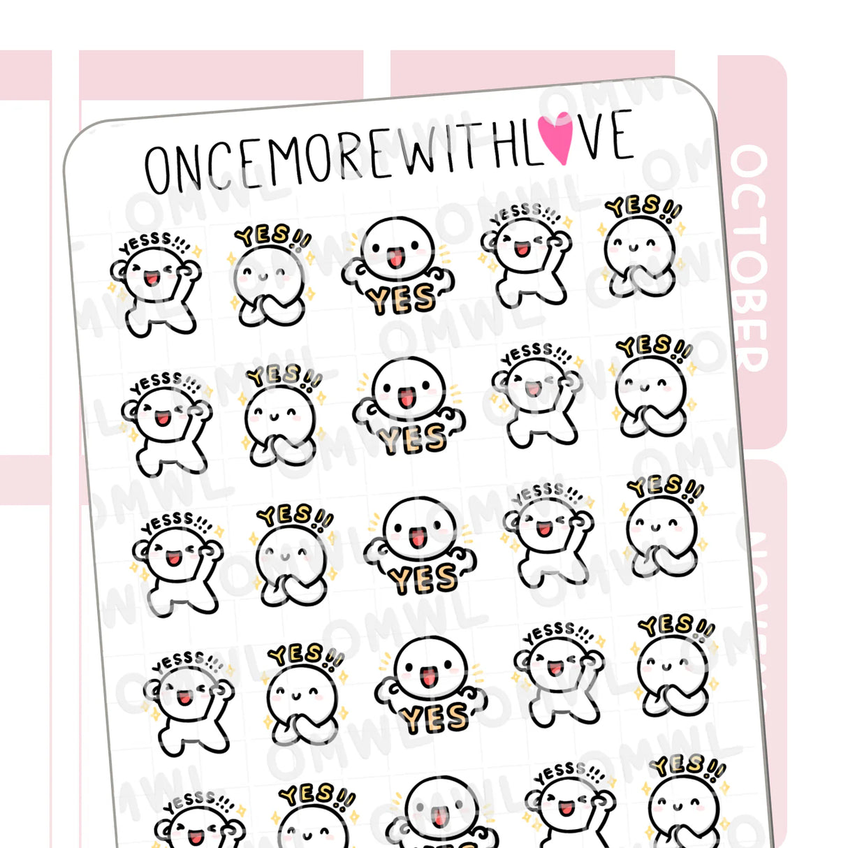 Once More With Love - M1495 Yes! Sticker Sheet
Yes. YES. YESSSSSSSA!