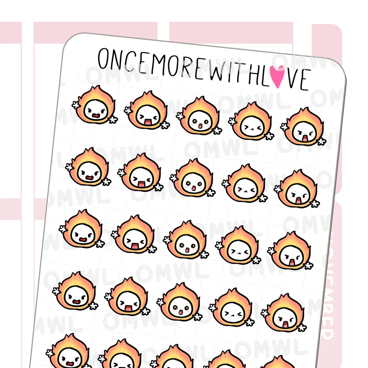 Once More With Love - M1501 Fired Up Sticker Sheet
GRRRR! Feeling fired up? These munchkins are with you!