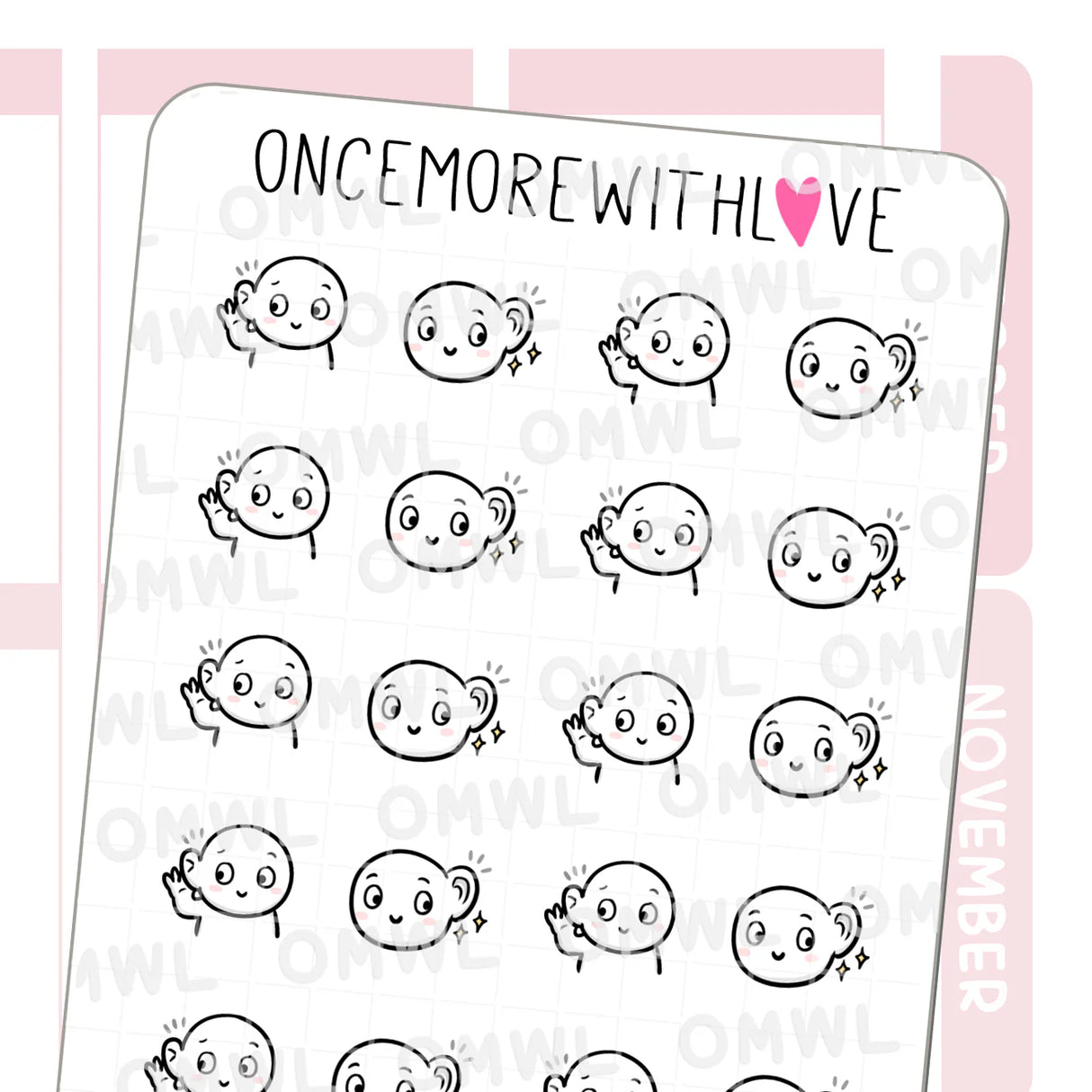 Once More With Love - M1530 Eavesdropping Munchkin Sticker Sheet
Spill the tea! These munchkins want to hear it all!