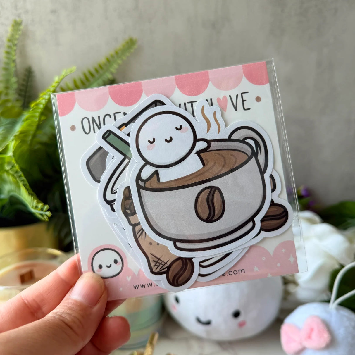 Celebrate your love for cozy mornings, café vibes, and caffeine‑powered creativity with the Coffee Lover Sticker Pack from Once More With Love. This adorable vinyl sticker set features charming coffee‑themed designs that bring warmth and personality to planners, journals, scrapbooks, and everyday crafts.
Includes 6 Stickers