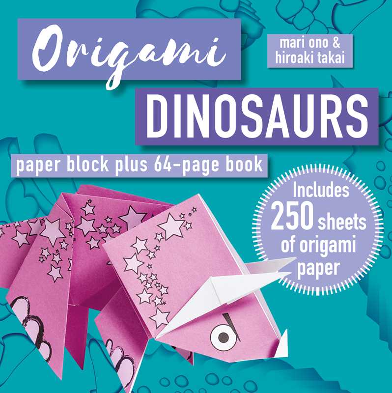 Go back to the days when dinosaurs ruled the earth with 15 prehistoric paper-folding projects and 250 sheets of origami paper to sink your teeth into.
With 15 designs for big and small dinosaurs, ocean-dwellers, and high flyers, there are projects here to entertain any paper paleontologist.
Try your hand at the speedy Velociraptor or one of the largest land animals that ever existed, the Apatosaurus. From the Cretaceous period you can make the king of the dinosaurs, the Tyrannosaurus rex, and the ancestor