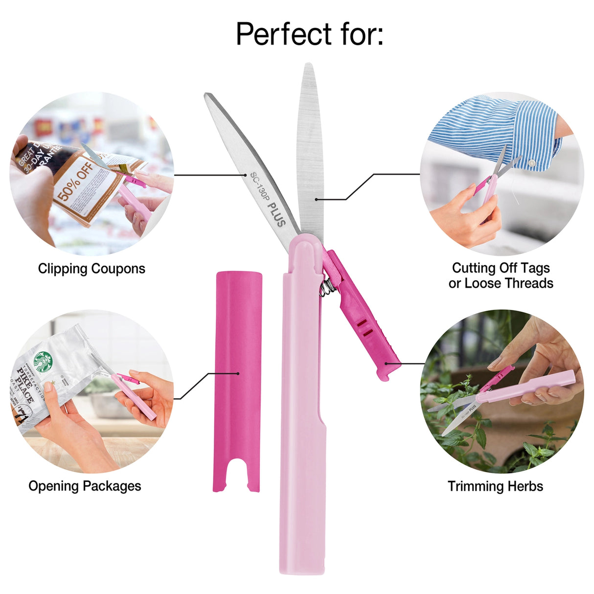 PLUS Twiggy™ Curved Blade Scissors
Designed to go anywhere, Twiggy™ scissors combine portability, safety, and precision in a compact, pen-size format. Featuring PLUS’s signature curved blade design, Twiggy delivers up to 2× smoother, more effortless cutting for everyday tasks at home, in the studio, or on the go.
TSA-compliant and travel-friendly
Compact, pen-size design fits easily in a pocket, purse, or drawer
Curved stainless steel blades (1.6") for smooth, precise cutting
Safety cap with blade lock fo