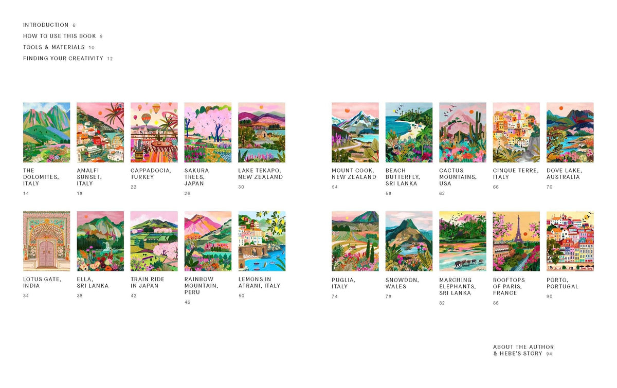 Paint By Numbers: Art Escapes
Escape into creativity with Paint by Numbers: Art Escapes, a beautifully designed adult paint by numbers and colouring book created to help you relax, unwind, and create impressive artwork with ease. Featuring 20 detailed landscape scenes by artist Rhi James of Hebe Studio, this interactive book guides you step by step, making it ideal for beginners and experienced artists alike.
Product Features:
20 Scenic Landscape Designs: Includes a variety of inspiring scenes such as m