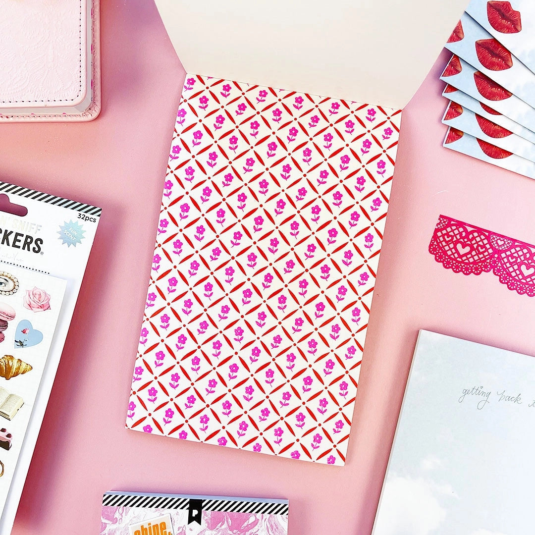 Sweet, nostalgic, and a little bit extra—in the best way. The Coquette Junk Journal Sticker Book is packed with all the pretty details your pages have been waiting for. Think bows, florals, frames, patterns, alphabets, and darling vintage-inspired bits made for layering, collaging, and documenting every little moment.