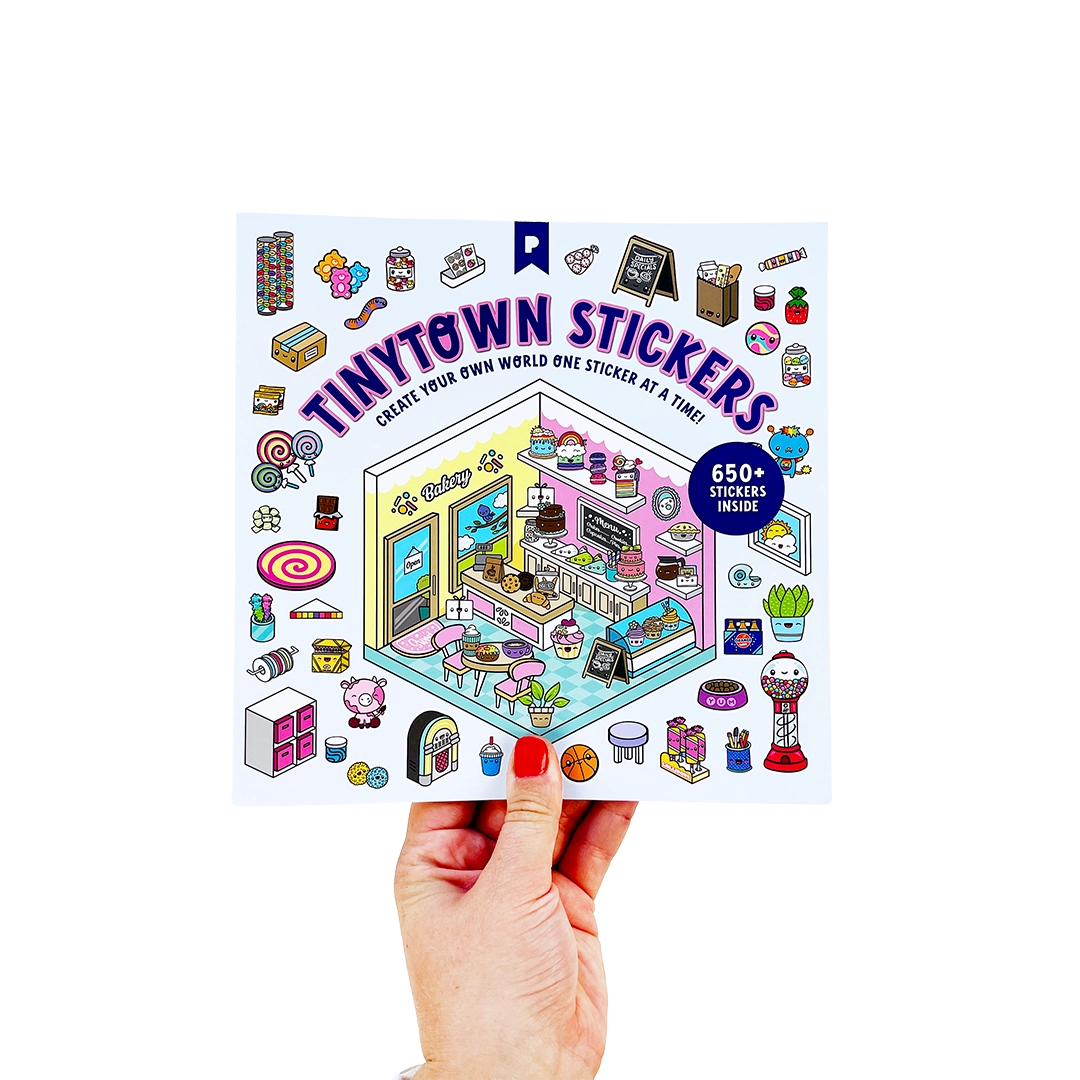 Welcome to Tinytown - where STICKERS make your world come to life!
With 10 scenes and over 450 of the cutest stickers at your fingertips, you can design, decorate, and dream up our very own sticker world. Arrange furniture, merchandise shelves, and give each scene a story of its own—you’re the architect of this magical Tinytown!
Perfect for on-the-go entertainment, or meditative stickering (it’s a thing!), this book was made for sticker lovers, storytellers, and crafty creatives of all ages!
Includes: