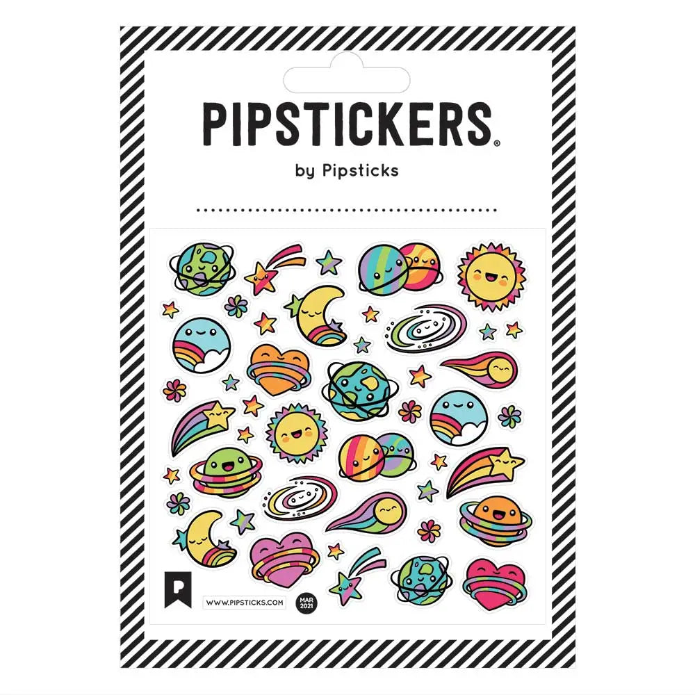 PipStickers are the PERFECT gift for the sticker lover in your life - even if it's you! These unique PVC designs with holographic gold foil accents come on a clear backing and cannot be found anywhere else.
Includes one 4'' x 4'' sheet of Universally Cute PipStickers and includes the Pipsticks manifesto.