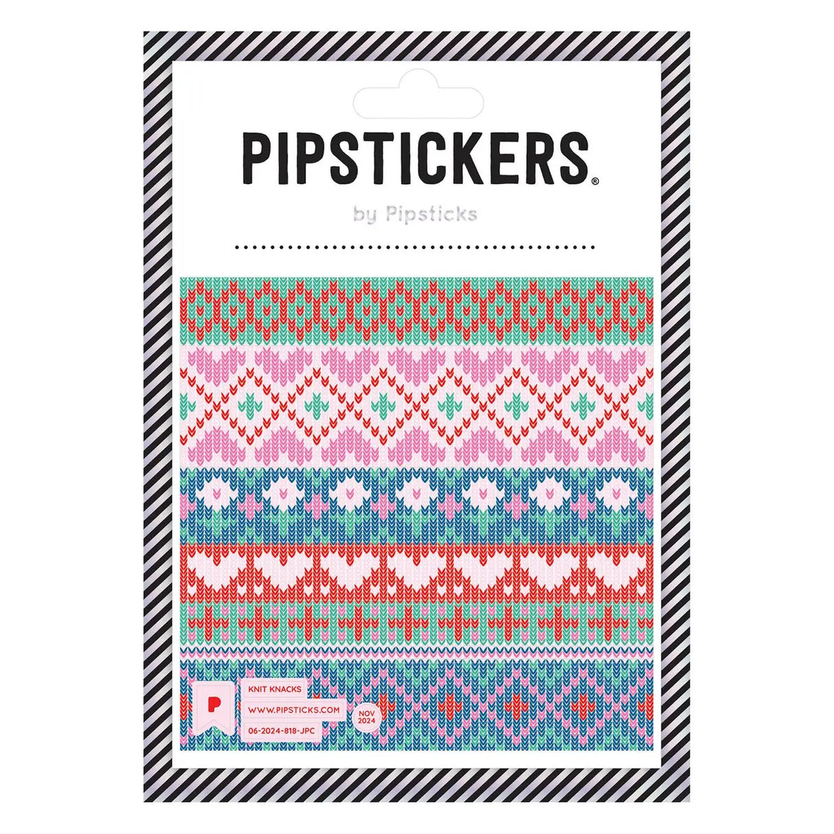 PipStickers are the PERFECT gift for the sticker lover in your life - even if it's you! These unique PVC designs come on a clear backing and cannot be found anywhere else.
Includes one 4'' x 4'' sheet of Knit Knacks PipStickers and includes the Pipsticks manifesto.