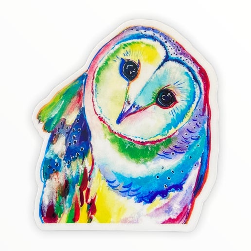 Pop Art Barn Owl Sticker
