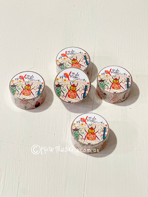 Cinta washi con bonitos bichos