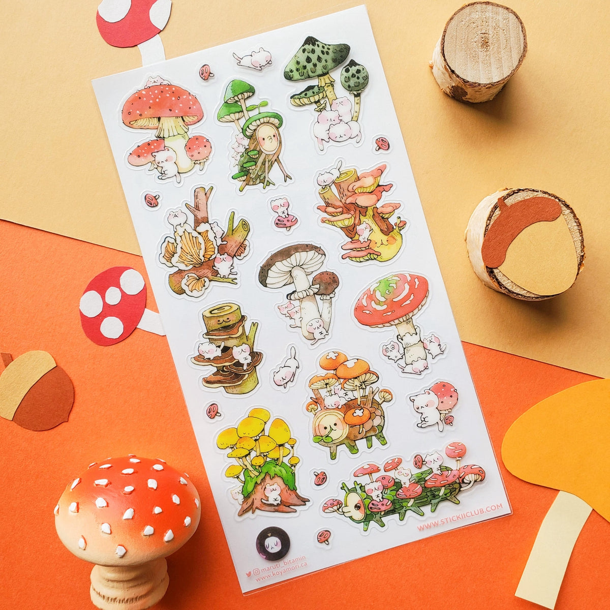 STICKII - Purr-Fect Shrooms Sticker Sheet
