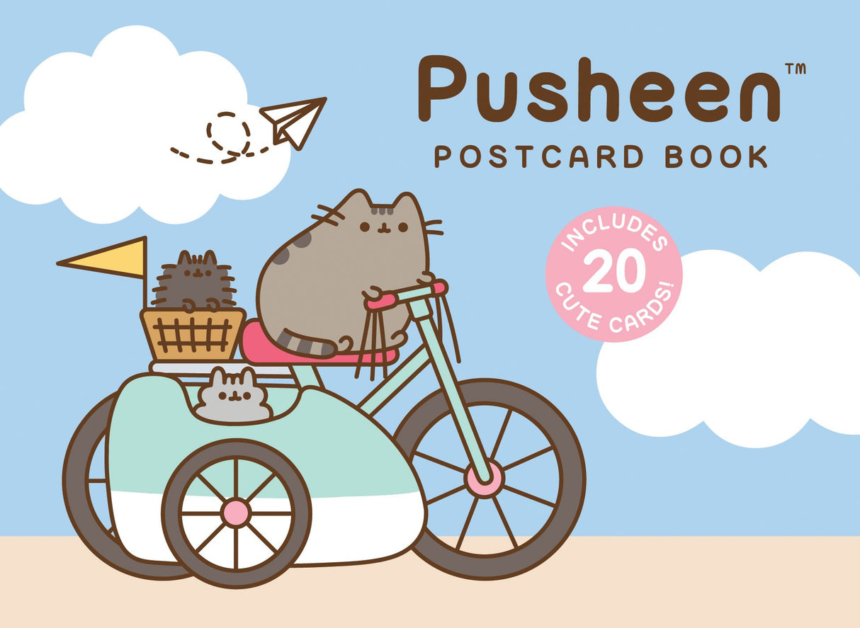 Snail mail just got a whole lot cuter with the Pusheen Postcard Book!Drop a note to friends and family with one of 10 fun designs featuring the naughty, adorable, and pleasantly plump Pusheen the cat. Included in this deluxe stationery book are 20 postcards, each featuring an illustration on the front and blank ruled lines on the back for your message. Whether sending for a birthday, a thank-you, or "just because," these delightful postcards are sure to bring joy and happiness to any mailbox!
Includes 20 p