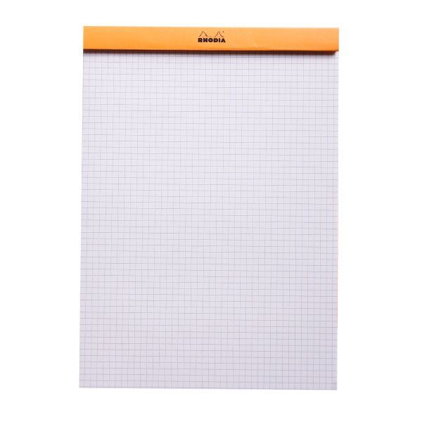 Rhodia's iconic staple-bound pad, now available in three distinct new colors: Azure, Peacock, and Plum.
Made in France
Size: 8.25 x 11.75""
80gsm ultra white paper, graph grid
Fountain pen and marker friendly
80 microperforated pages
Cardboard underside provides a firm writing surface
Includes 1 Notepad. Cover color is selected at random.